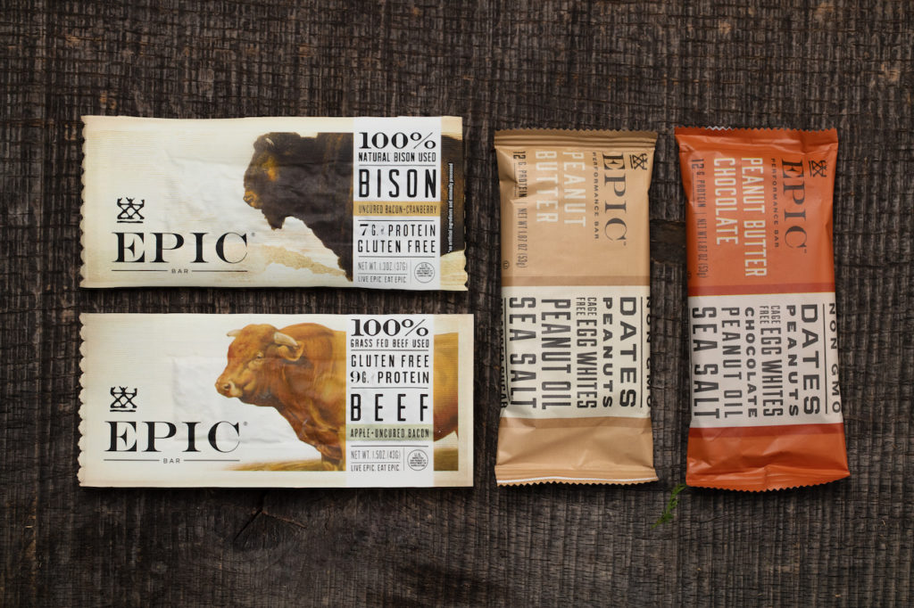 EPIC bar makes their snack bar packaging design stand out from competitors. 